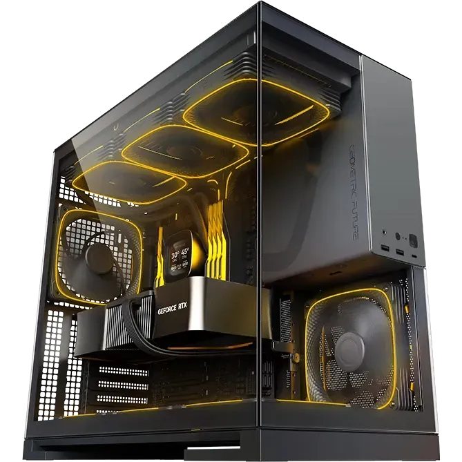 Игровой компьютер 989955 (Core i7-13700F 2.1 ГГц/Intel Z790/32 ГБ DDR5 6 ГГц/1024 ГБ SSD/RTX 5070 12 ГБ/Wi-Fi/850W/Geometric Future Model 5 ARGB Black Gray) - купить!