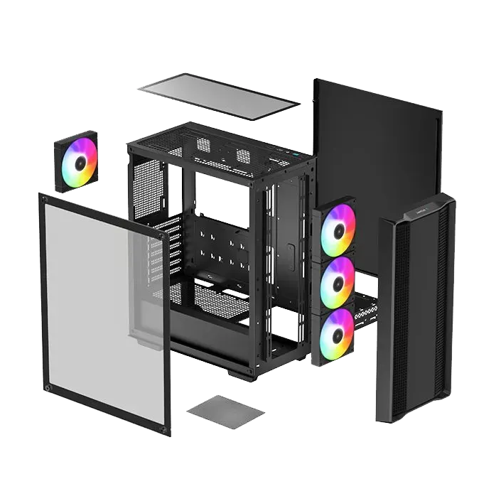 Компьютерный корпус Deepcool CC560 ARGB V2 Black (R-CC560-BKTAA4-G-2)