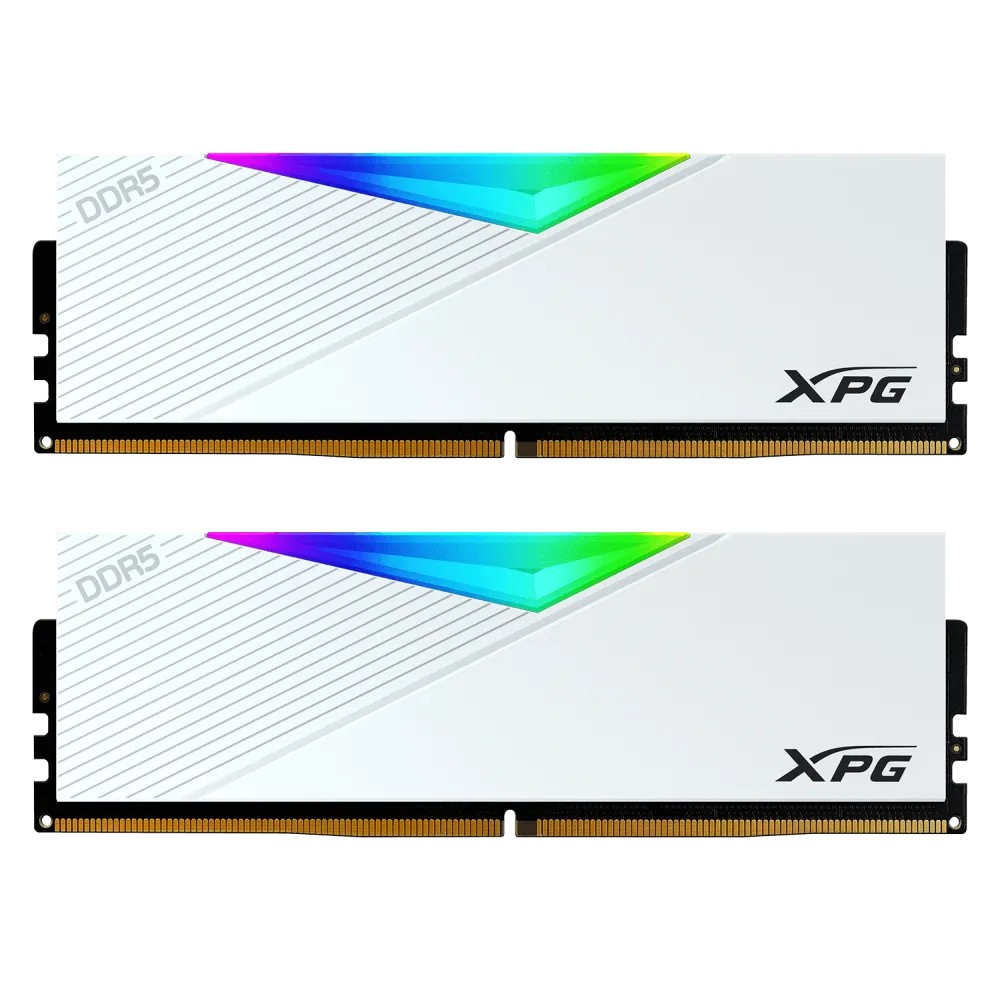 Оперативная память DDR5 32 ГБ 7200 МГц ADATA XPG LANCER RGB White (AX5U7200C3416G-DCLARWH) модулей 2 шт.