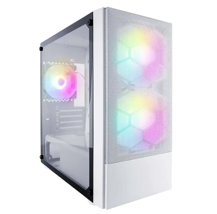 Компьютерный корпус 1STPLAYER FIREBASE X4-M TG LED (X4-M-WH-2F1P-W-1F1-W) White купить по выгодной цене! 