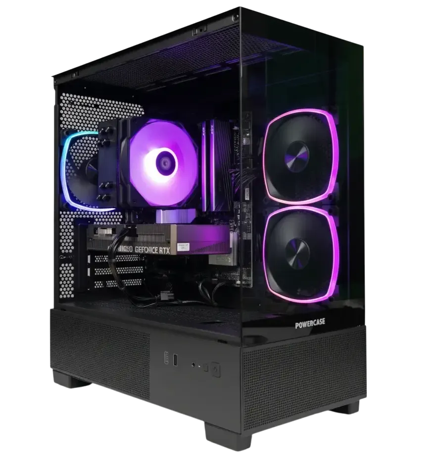 Игровой компьютер 991689 (Ryzen 5 7600X 4.7 ГГц/AMD B650/32 ГБ 6.0 ГГц/1024 SSD/RTX 5060 Ti 8 ГБ/Wi-Fi/650W/Powercase Vision Micro M3B TG ARGB Black)
