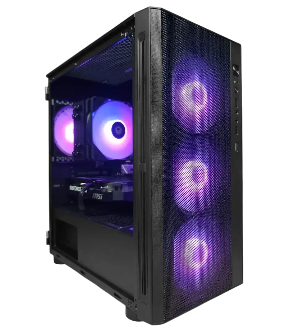 Игровой компьютер 991676 (Ryzen 5 7600X 4.7 ГГц/AMD B650/32 ГБ 6.0 ГГц/1024 SSD/RTX 5050 8 ГБ/Wi-Fi/650W/ACD Citadel 104 ARGB Fan Black) - купить!