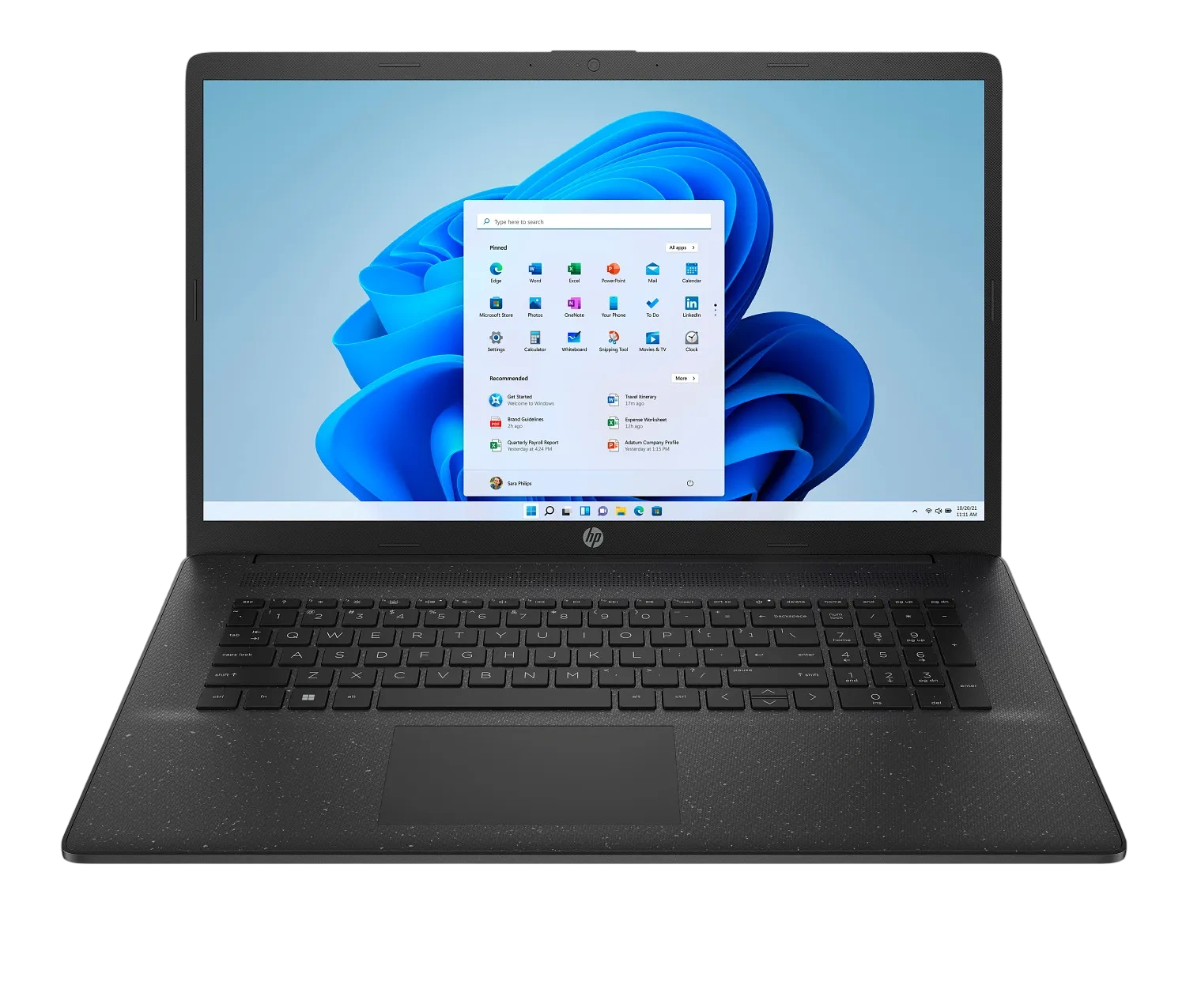 Ноутбук HP 17t-cn300 (Core i5 1334U/17.3" 1600x900/16Gb/2048Gb SSD/Win 11 Pro) Black - фото