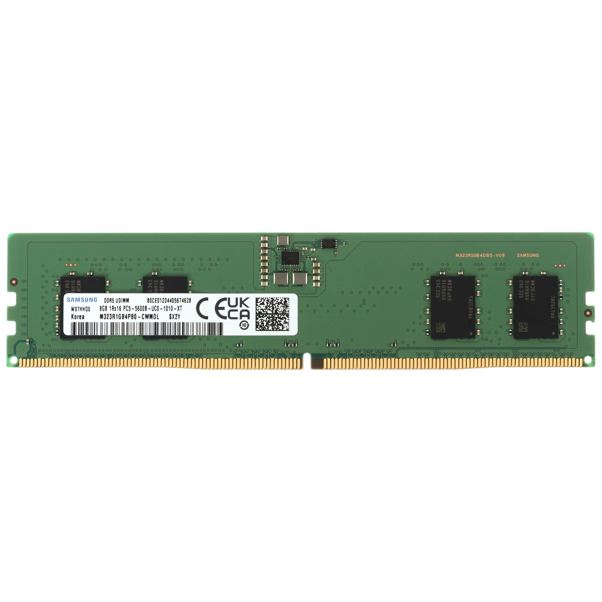 Оперативная память для компьютера 8Gb (1x8Gb) PC5-44800 5600MHz DDR5 DIMM CL46 Samsung M323R1GB4PB0-CWM
