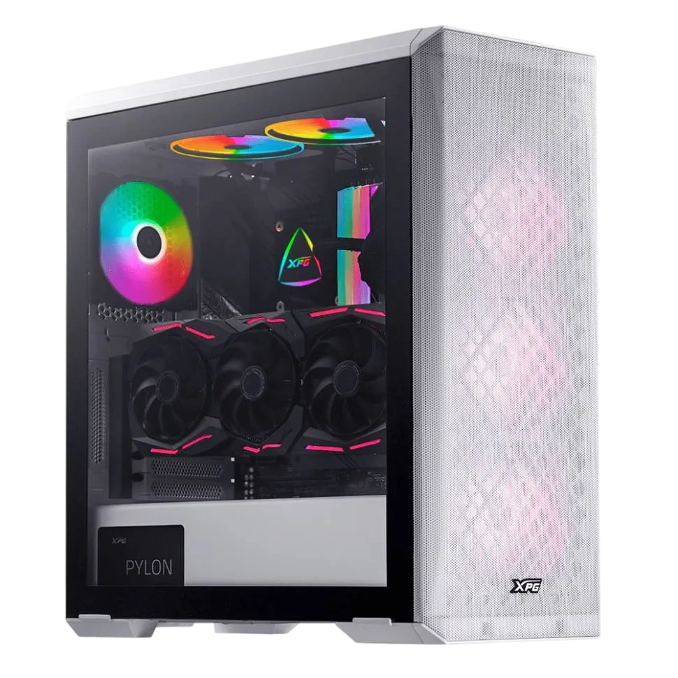 Корпус для ПК ADATA - XPG DEFENDER, mITX, mATX, ATX, E-ATX, 2х2.5", 2х3.5", 2xUSB3.0, Midi Tower, без БП, цвет белый, DEFENDER-WHCWW