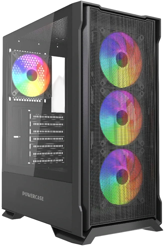 Компьютерный корпус Powercase Mistral AZ4B ARGB TG Black (CMAZB-A4) купить по выгодной цене! 