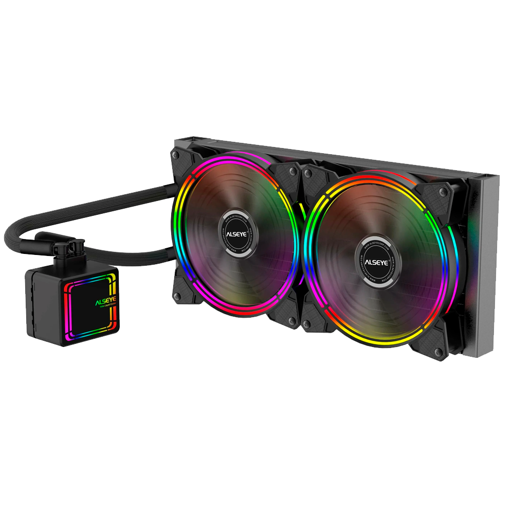 ALSEYE h280. Система жидкостного охлаждения ALSEYE h280. ALSEYE Halo AIO Liquid Cooler 280. ALSEYE h280 TDP 180w.