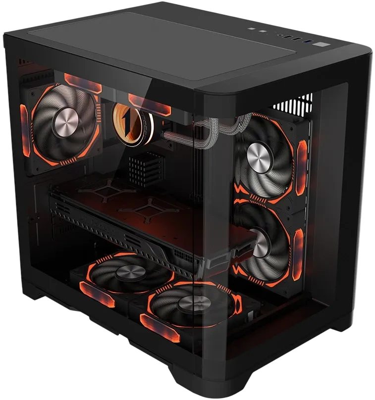 Компьютерный корпус 1STPLAYER UVIEW UV5 Black (UV5-BK) купить по выгодной цене! 