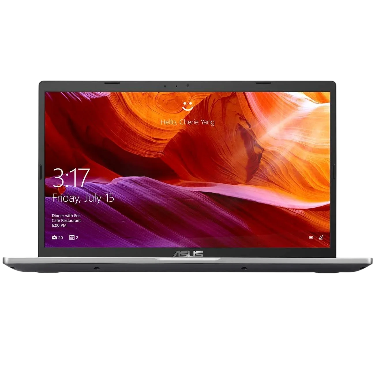 Ноутбук Asus F409FA-EK575T (Pentium Gold 5405U/14"/FHD/4GB/128GB SSD/HD 520/Wi-Fi/BT/Win 10 H) 90NB0MS1-M08680 Silver - фото