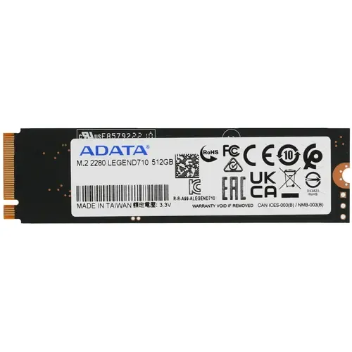 Твердотельный накопитель SSD 512 ГБ M.2 NVMe ADATA LEGEND 710 (ALEG-710-512GCS) купить по выгодной цене! 