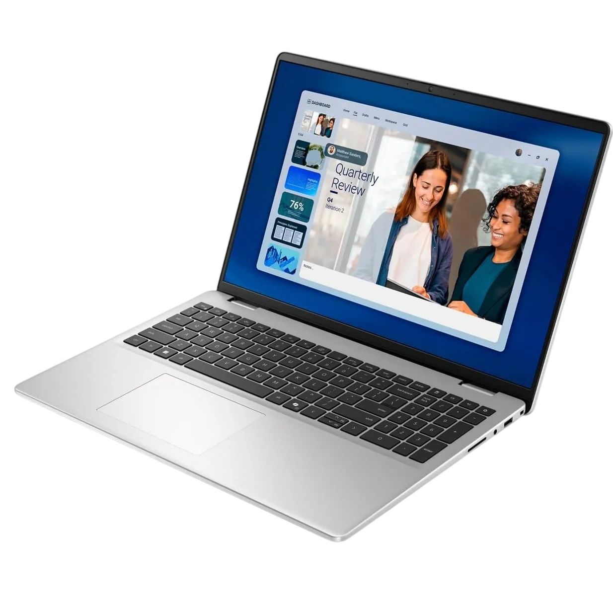 Ноутбук Dell 16 DС16256 (AMD Ryzen AI 5 330/16" 1920x1200/16Gb/512Gb SSD/AMD Radeon 820M/Win 11 Home) Silver