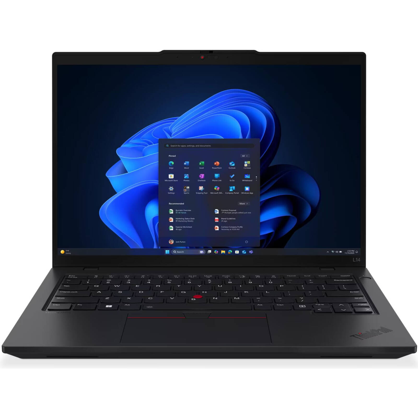 Ноутбук Lenovo ThinkPad L14 Gen 6 (Ultra 7 255U/14" FHD/16Gb/512Gb SSD/Intel Arc/Win 11 Home) Black - фото