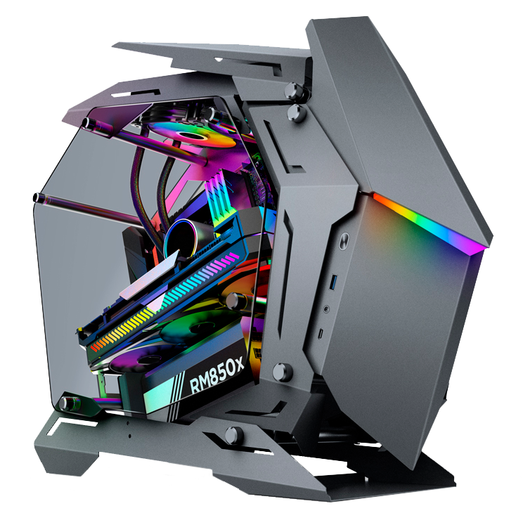 Игровой компьютер 686057 (Core i7-13700 2.1 ГГц/B760/64 ГБ DDR5 6.0 ГГц/1 ТБ SSD/RTX 5080 16 ГБ/Wi-Fi/Блок 1000W/Корпус Jonsbo MOD-3 Mini TG Gray/Win 11 Pro Trial) - купить!