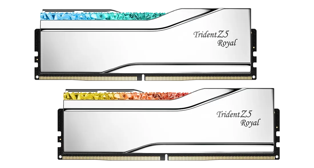 Оперативная память DDR5 64 Gb 6400 MHz G.Skill TRIDENT Z5 Royal White (F5-6400J3239G32GX2-TR5S)