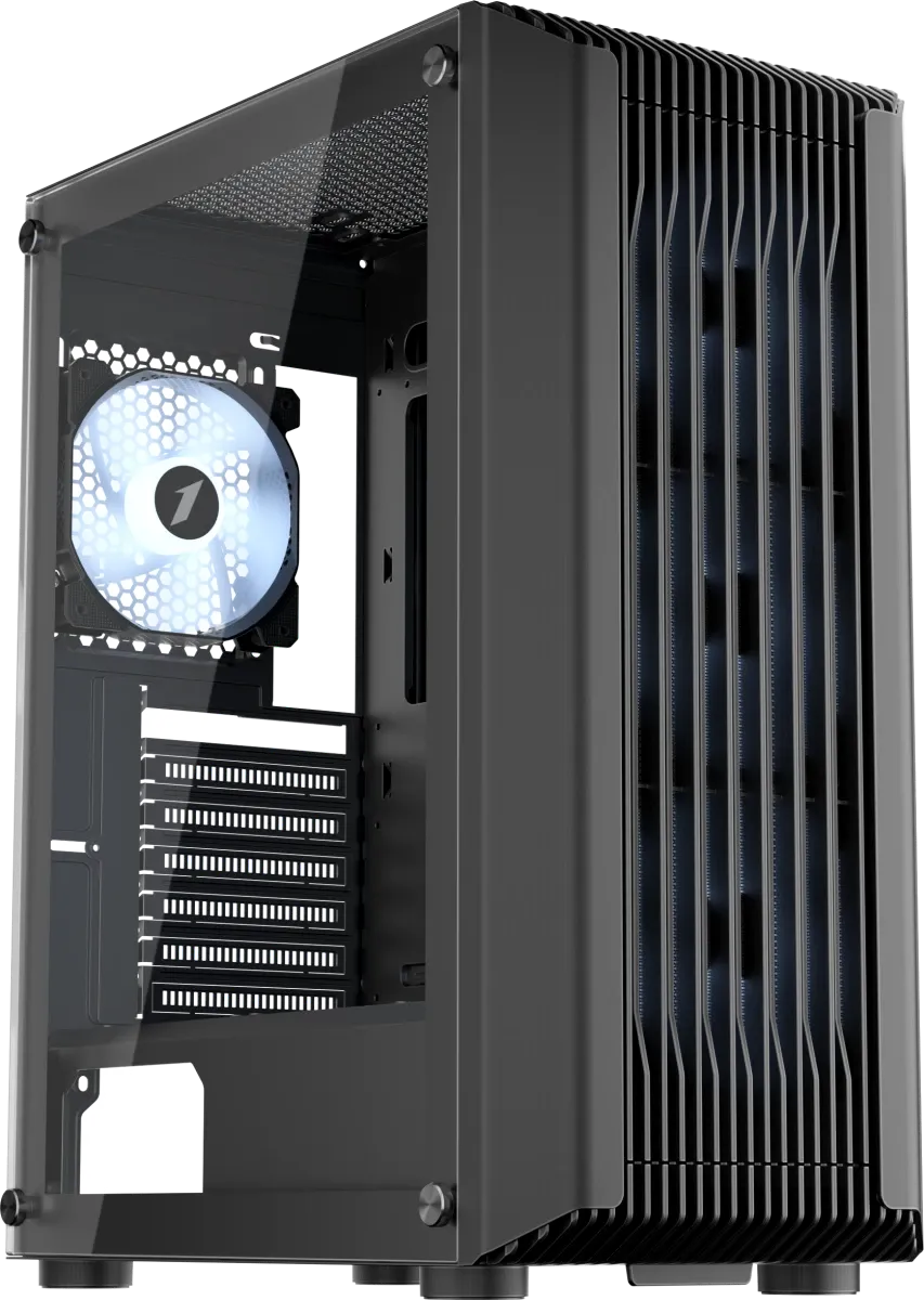 Компьютерный корпус 1STPLAYER BULLET HUNTER H6 ARGB Black (H6-BK-4F7) купить по выгодной цене! 