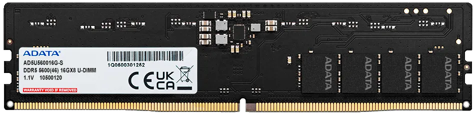 Оперативная память DDR5 8 ГБ 5600 МГц ADATA (AD5U56008G-S) модулей 1 шт.