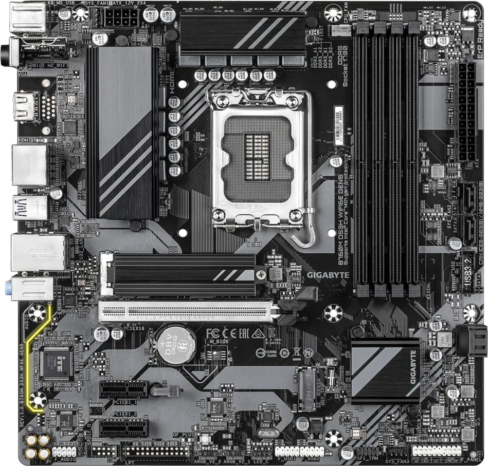 Материнская плата Gigabyte B760M DS3H WF6E GEN5 купить по выгодной цене! 