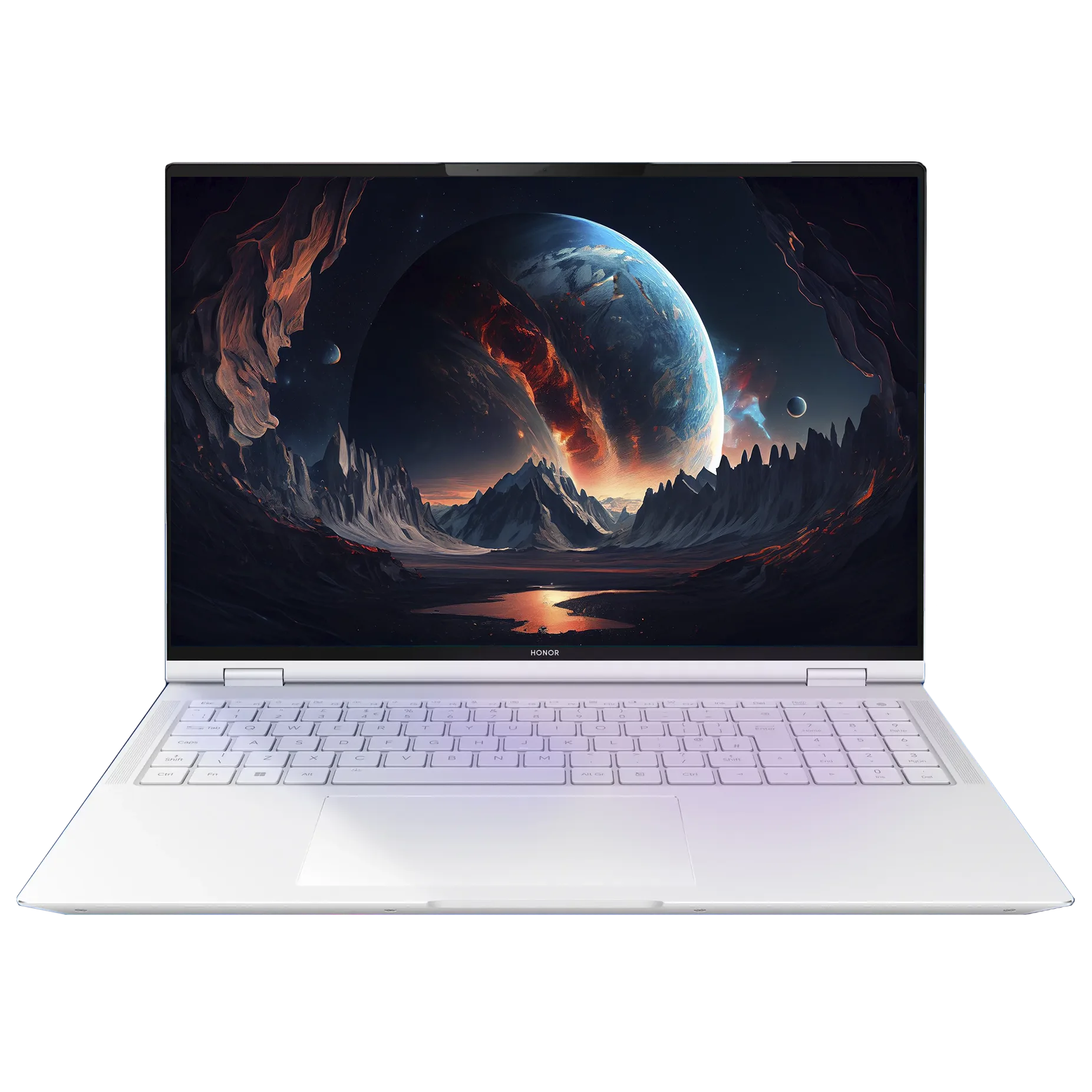 Ноутбук Honor MagicBook Pro 16 Hunter (Intel Core Ultra 9 285H/16" 3072x1920 165Hz/32Gb/1Tb SSD/NVIDIA GeForce RTX 5060 8Gb/Win 11 Home) Белый, Российская клавиатура