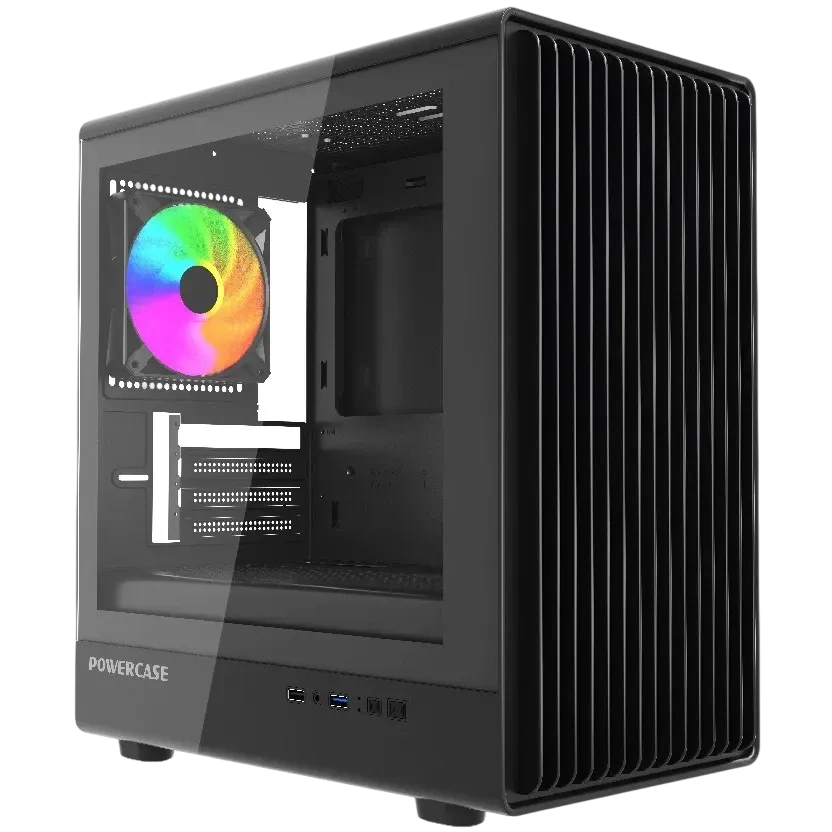 Компьютерный корпус Powercase Mistral Micro C4B ARGB Black (CMMCB-A4) купить по выгодной цене! 