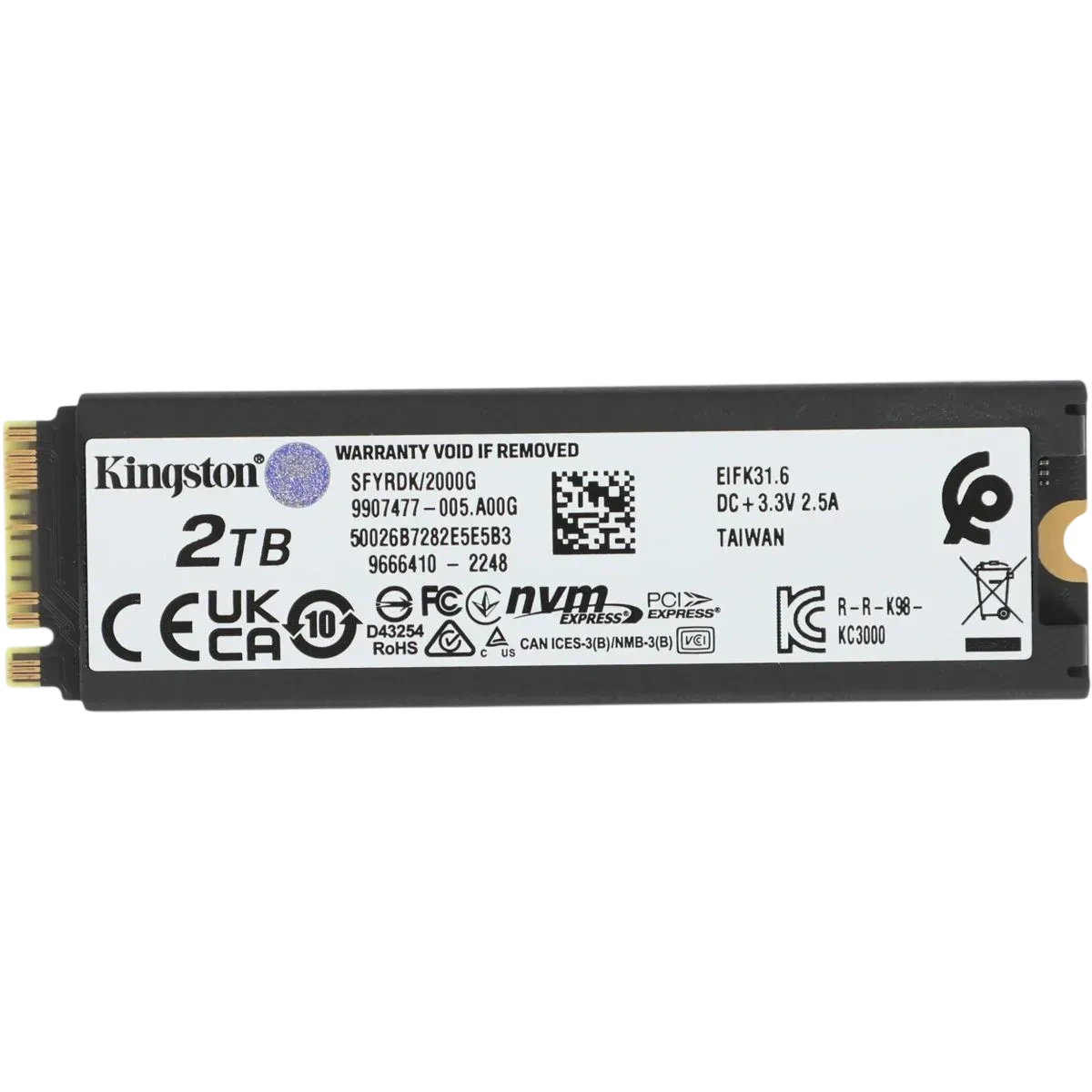 Твердотельный накопитель Kingston 2000 Gb FURY RENEGADE SFYRDK/2000G