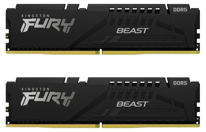 Оперативная память DDR5 32 ГБ 5200 МГц Kingston FURY Beast Black (KF552C40BBK2-32) модулей 2 шт. купить по выгодной цене! 
