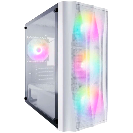 Компьютерный корпус 1STPLAYER FIREBASE X3-M White / mATX, TG / 4x120mm LED fans inc. / X3-M-WH-4F1-W купить по выгодной цене! 