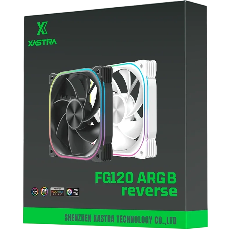 Вентилятор для корпуса XASTRA FG120W ARGB reverse White (FG120-1WA-SRX)