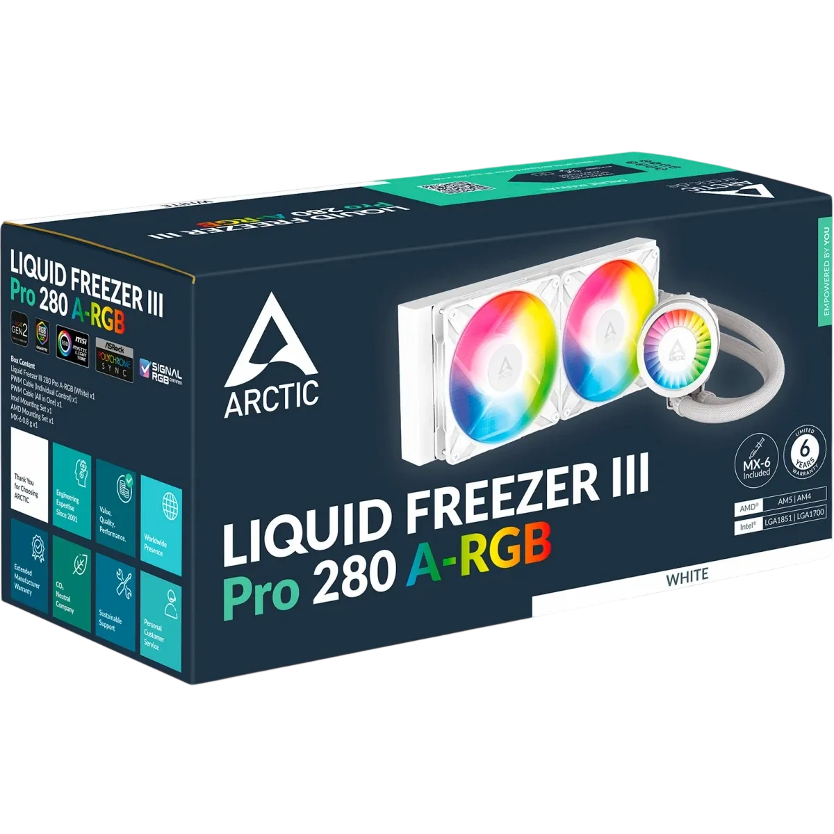 Система жидкостного охлаждения для процессора Arctic Cooling  Liquid Freezer III Pro 280 A-RGB White (ACFRE00187A)