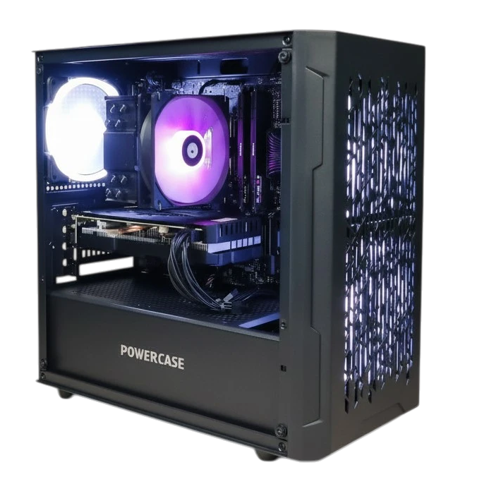 Игровой компьютер 991665 (Ryzen 5 9600X 3.9 ГГц/AMD B650/32 ГБ DDR5 6.0 ГГц/1024 ГБ SSD/RTX 5060 8 ГБ/Wi-Fi/650W/Powercase Mistral Micro A3B ARGB V2 ARGB Black) - купить!