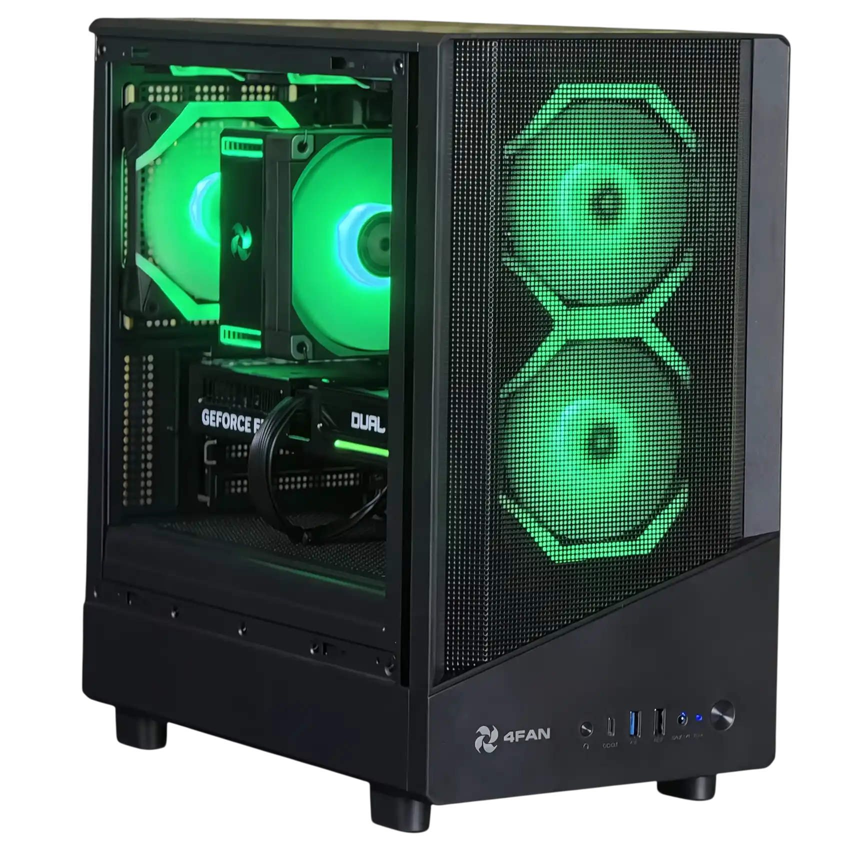 Игровой компьютер 995475 (Core i5-14400 2.5 ГГц/Intel B760/32 ГБ DDR4 3.2 ГГц/512 ГБSSD /RTX 5060 Ti 16 ГБ/Wi-Fi/650W/4FAN Indigon ARGB)