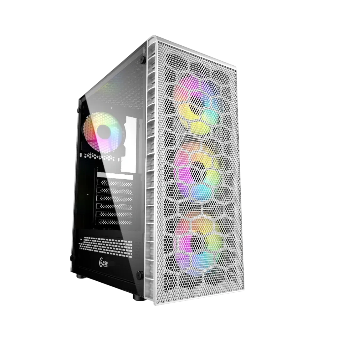 Компьютерный корпус Powercase Mistral MESH Z4С TG LED White CMIZ4CW-L4 купить по выгодной цене! 