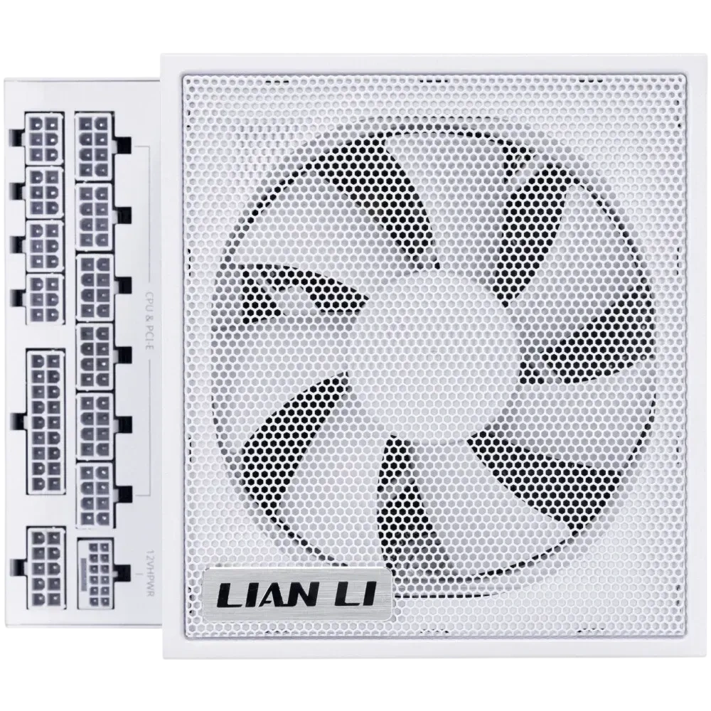 Lian Li  Блок питания  EG0850 / White / ATX 3.1, 850W, 80 PLUS Platinum, PCIe 5.1, APFC, USB HUB, 120mm FDB Fan, Fully Modular / G9P.EG0850.WE00.RU