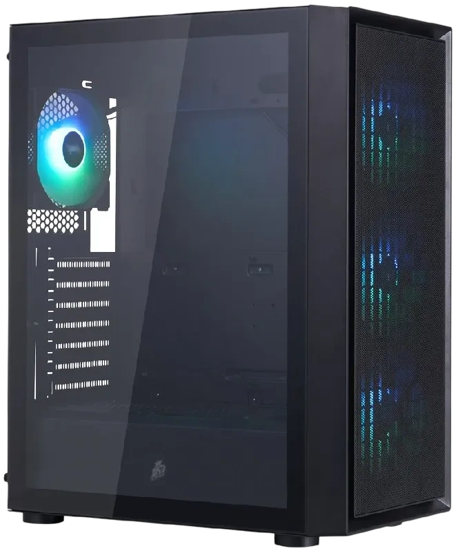 Компьютерный корпус 1STPLAYER GO6 ARGB Black (GO6-BK-4F7) купить по выгодной цене! 