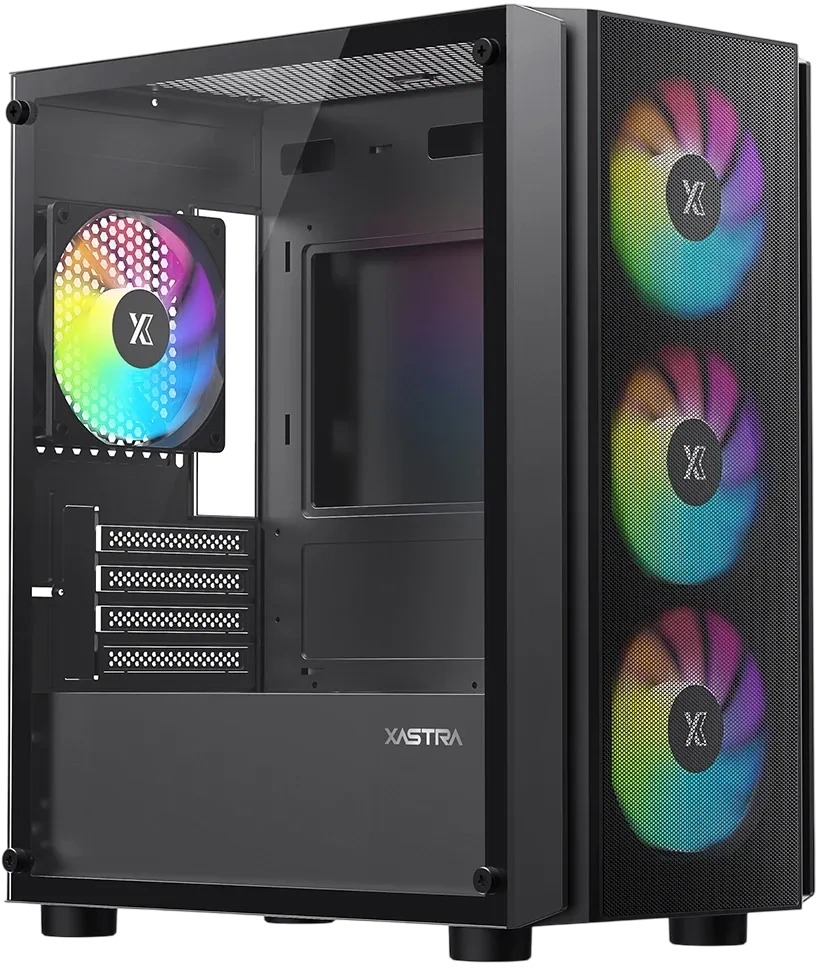 Компьютерный корпус XASTRA A402M 4ARGB Black (A402M-4FC12A-BK) купить по выгодной цене! 