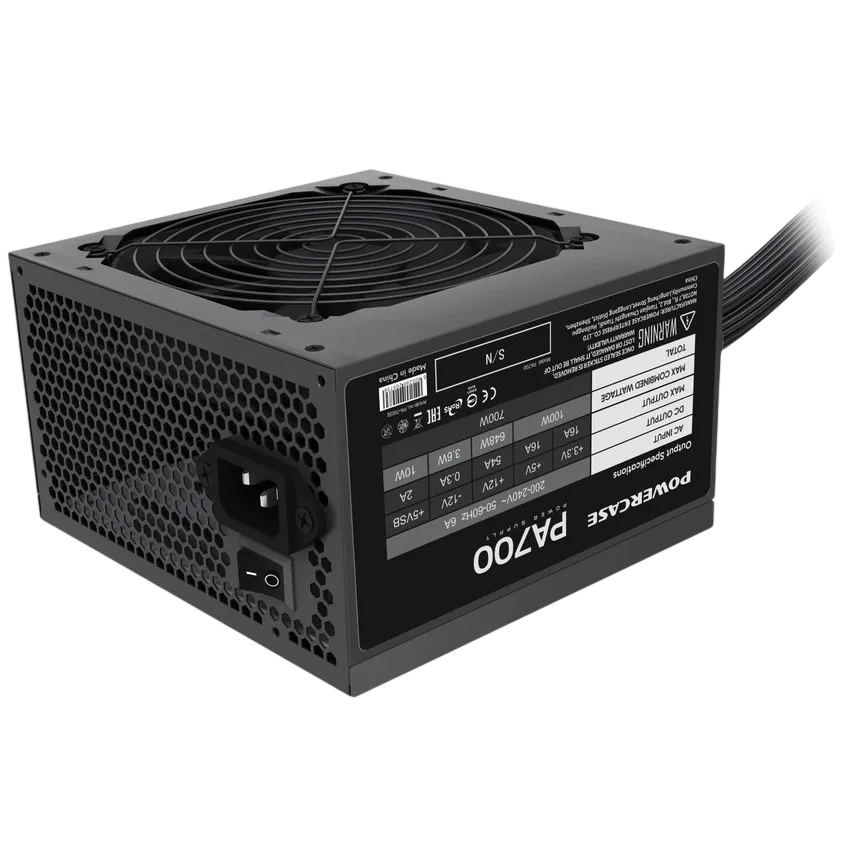 Блок питания Powercase 700W PA700 Black (PA-700SI) купить по выгодной цене! 