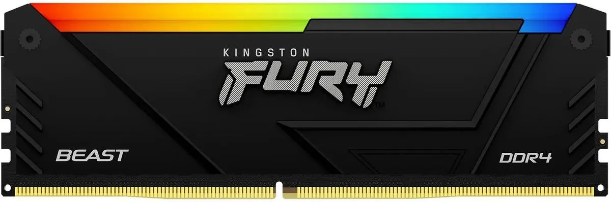 Оперативная память 16 Gb 3200 MHz Kingston FURY Beast RGB XMP Black (KF432C16BB2A/16) купить по выгодной цене! 