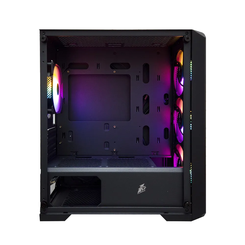 Компьютерный корпус 1STPLAYER TRILOBITE T5 Black / mATX, TG / 4x120mm ...
