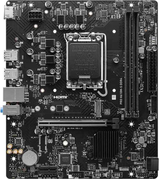 Материнская плата MSI PRO H610M-S DDR4 купить по выгодной цене! 