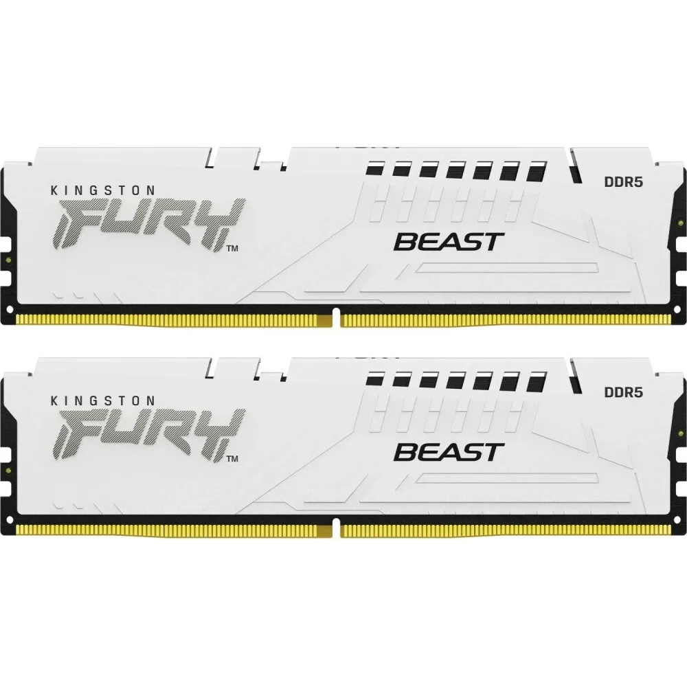 Оперативная память DDR5 32 Gb 5600 MHz Kingston FURY Beast AMD White (KF556C36BWEK2-32) купить по выгодной цене! 