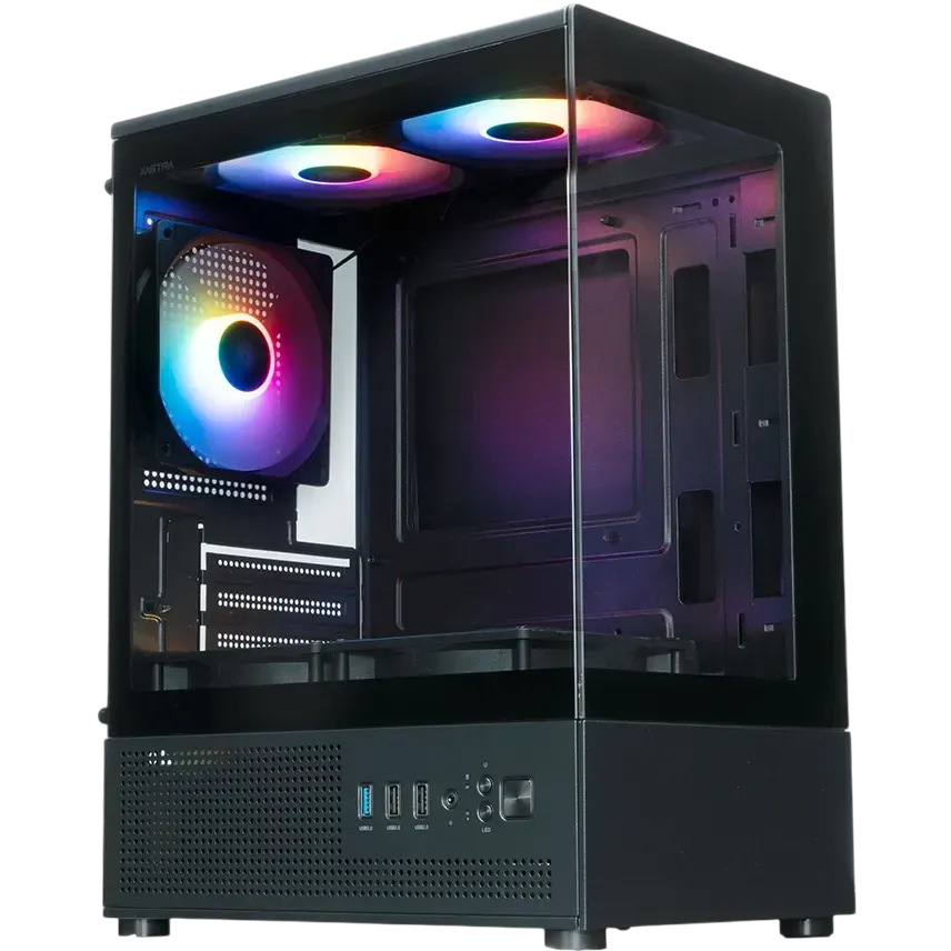Компьютерный корпус XASTRA Q300M 5ARGB-C6 Black (Q300M-5FC12A-C6) купить по выгодной цене! 