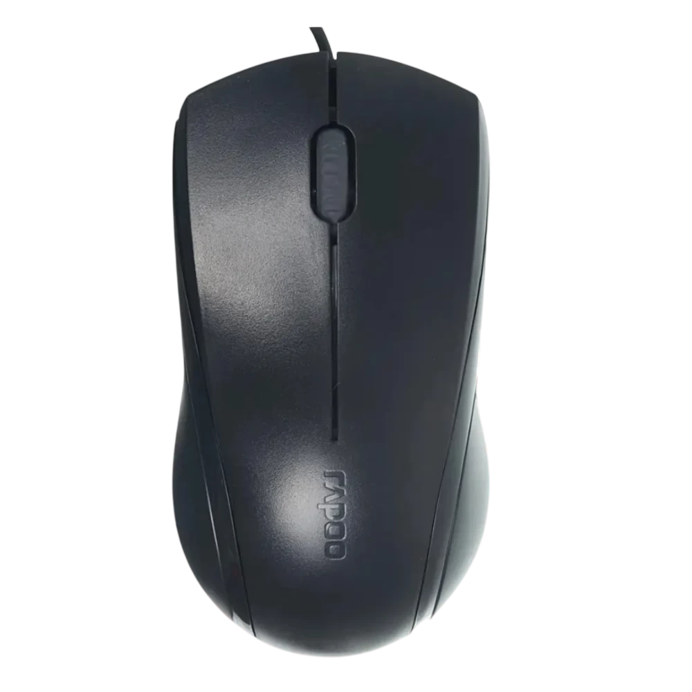 Бесшумная мышь Rapoo N1600 Silent USB Black проводная