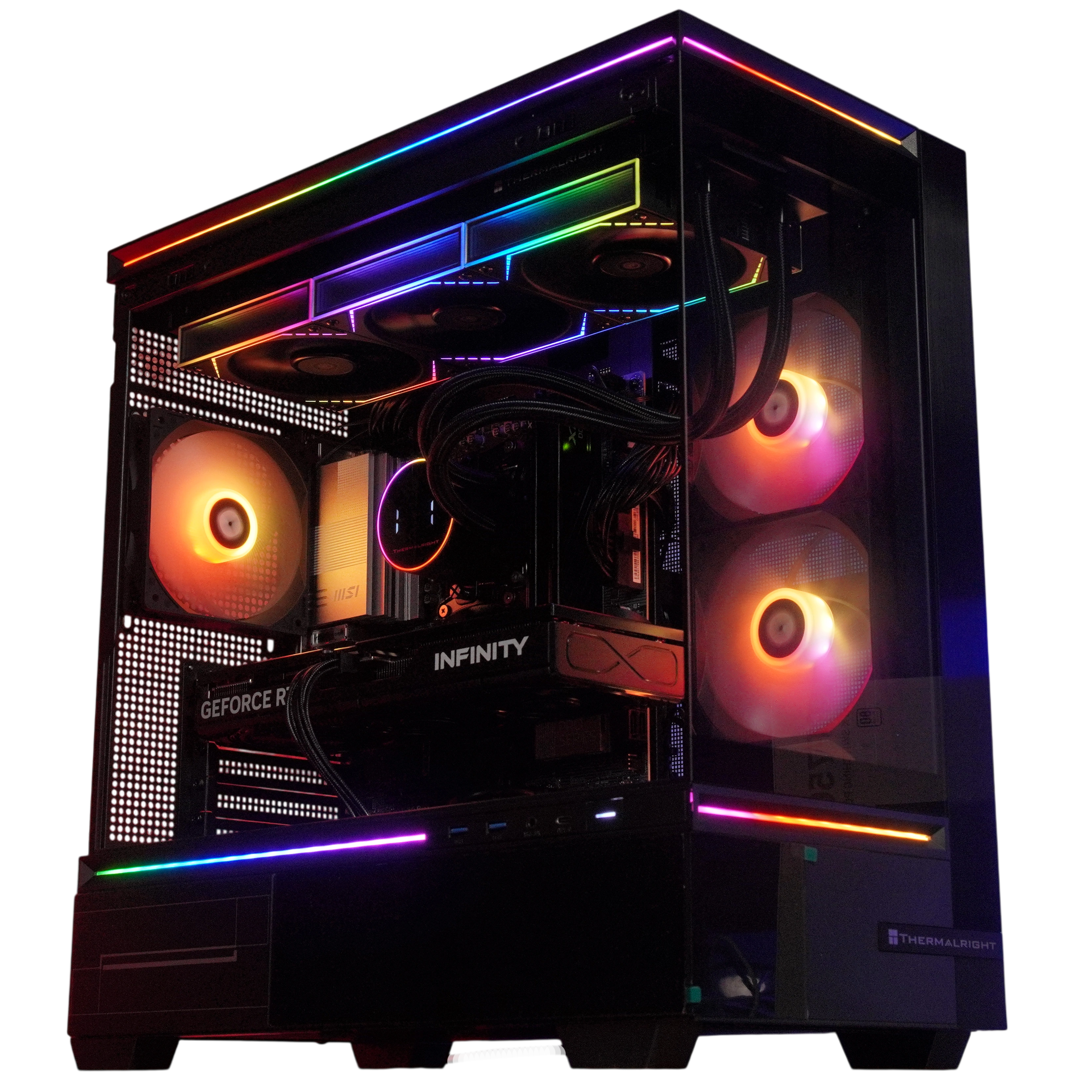 Игровой компьютер 991663 (Ryzen 7 7700 3.8 ГГц/AMD B650/32 ГБ DDR5 6.0 ГГц/1024 ГБ SSD/RTX 5060 8 ГБ/Wi-Fi/650W/Thermalright M10 TG Black) - купить!