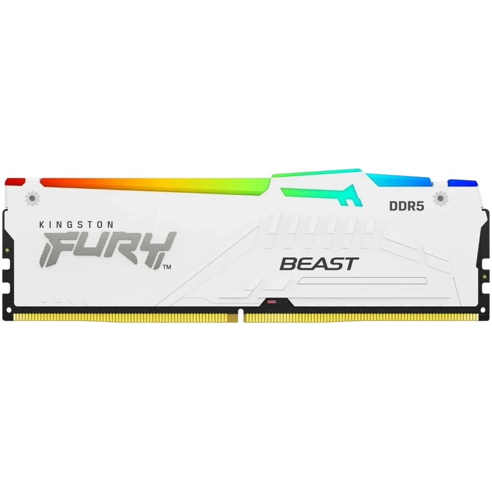 Оперативная память 16 Gb 6400 MHz Kingston FURY Beast RGB White (KF564C32BWEA-16) купить по выгодной цене! 