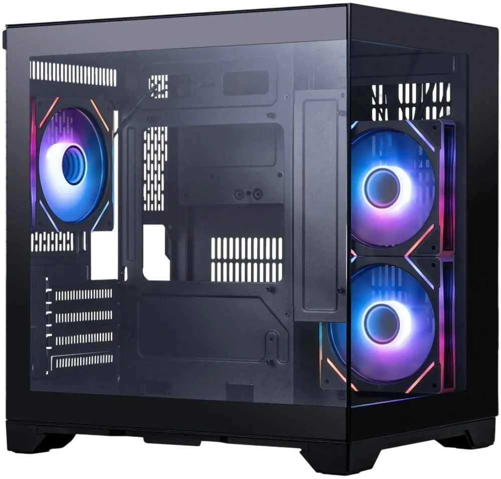 Компьютерный корпус 1STPLAYER MEGAVIEW MV5-TP ARGB Black (MV5-TP-BK-2FC7R-1FC7) купить по выгодной цене! 