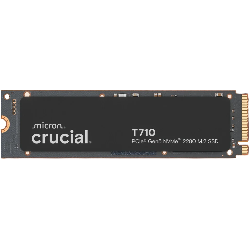 Твердотельный накопитель SSD Crucial T710 2TB PCIe Gen5 NVMe® 2280 M.2 SSD CT2000T710SSD8