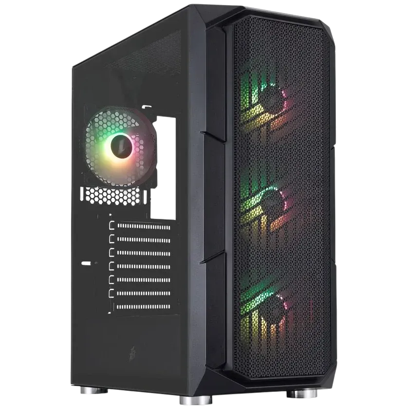 Компьютерный корпус 1STPLAYER FIREBASE XF ARGB Black (XF-BK-4F7) купить по выгодной цене! 
