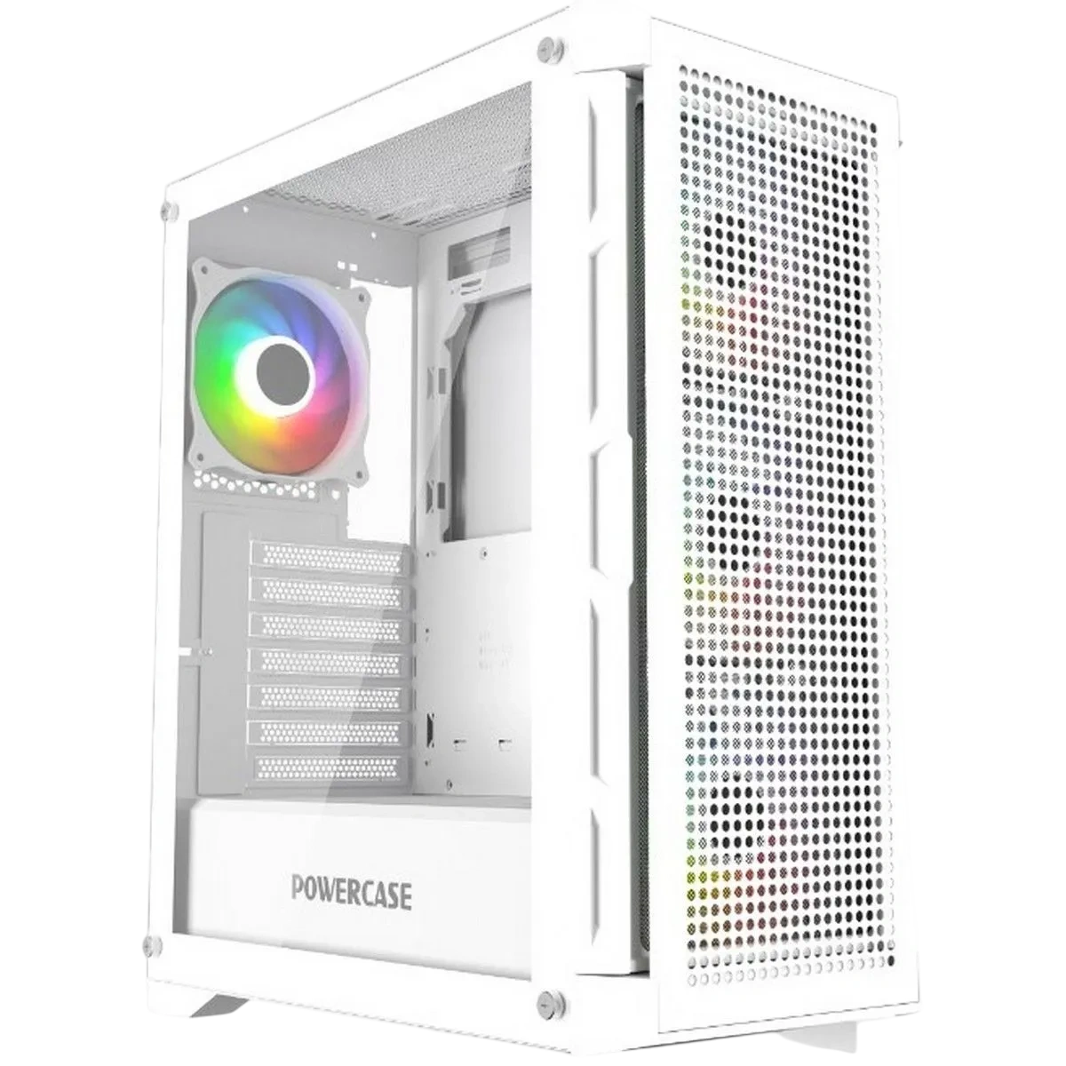 Powercase Ultimate White, Tempered Glass, 4x 120mm ARGB fans, ARGB HUB, белый, ATX (CUW-A4)