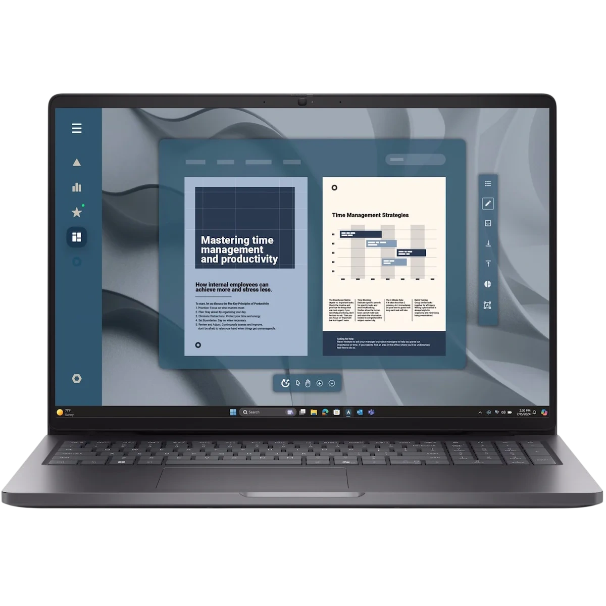 Ноутбук Dell Pro 16 PC16250 (Intel Core 5 120U/16" 1920x1200/8Gb/256Gb SSD/Intel Graphics/Wi-Fi/BT/Win 11 Pro) Black - фото