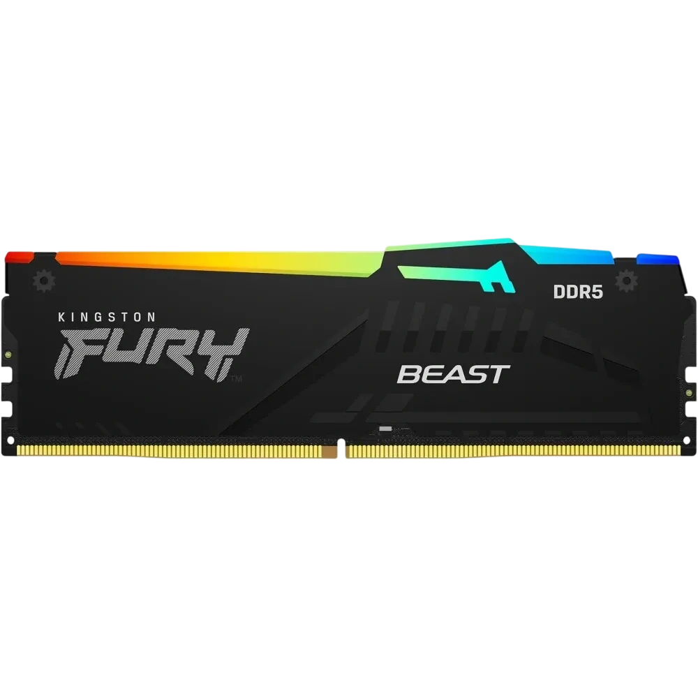 Память DDR5 8GB 6000MHz Kingston KF560C36BBEA-8 Fury Beast Expo RGB RTL Gaming PC5-48000 CL36 DIMM 288-pin 1.35В single rank с радиатором Ret