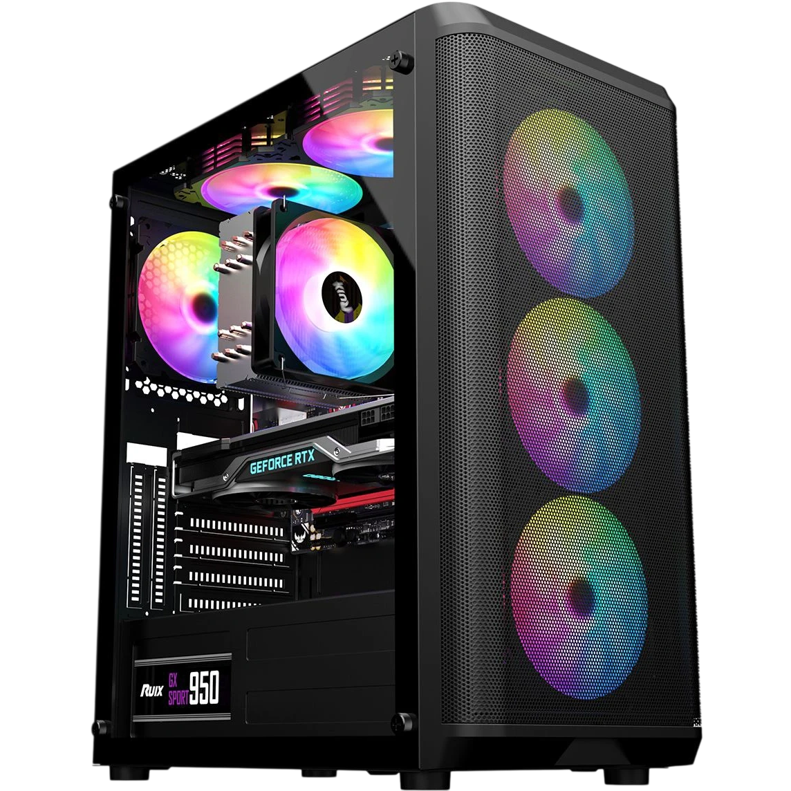 Игровой компьютер 991663 (Ryzen 7 7700 3.8 ГГц/AMD B650/32 ГБ DDR5 6.0 ГГц/1024 ГБ SSD/RTX 5060 8 ГБ/Wi-Fi/650W/ALSEYE Audin-BK ARGB Black) - купить!